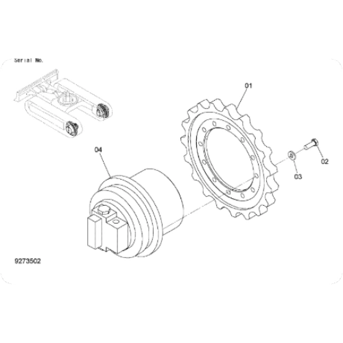 Excavator ZX55/60 Drive Gear 1033596 China Manufacturers Suppliers